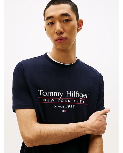 Camiseta de cuello redondo con logo MARINO 2