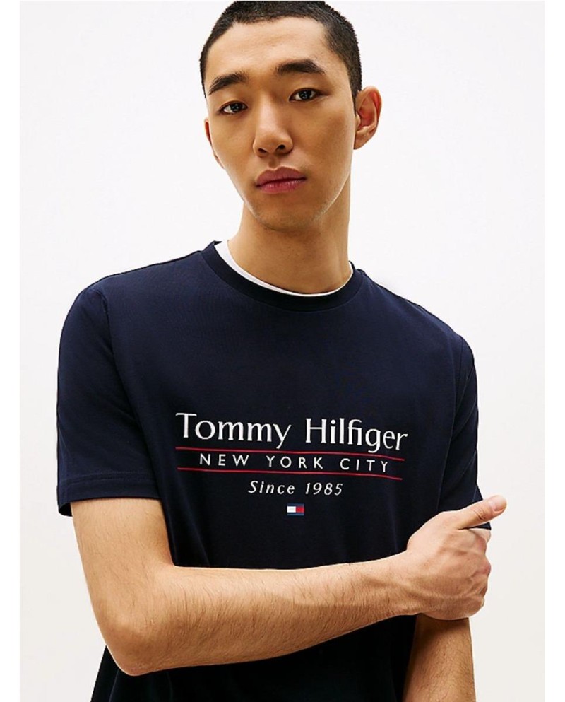 Camiseta de cuello redondo con logo...