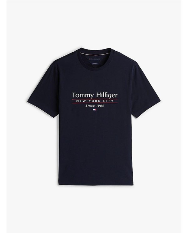 Camiseta de cuello redondo con logo MARINO