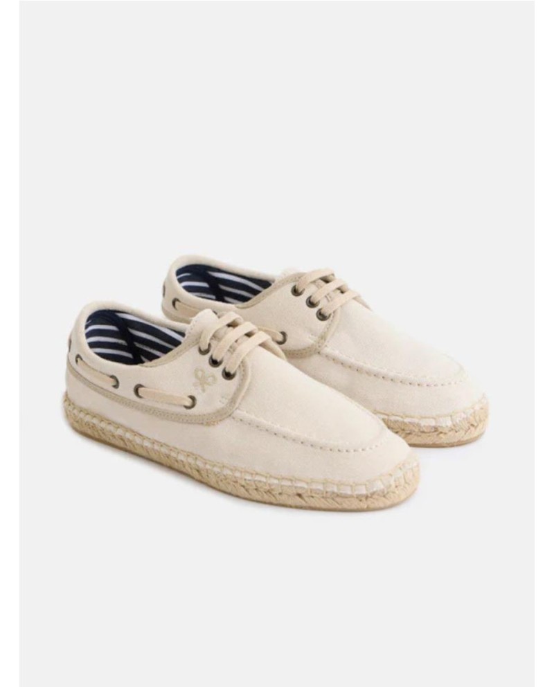 Alpargata cubierta nautico beige CRUDO