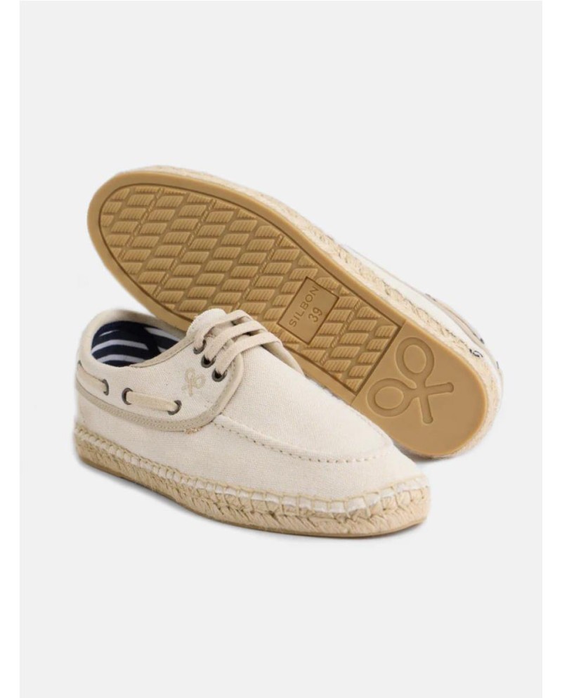 Alpargata cubierta nautico beige CRUDO