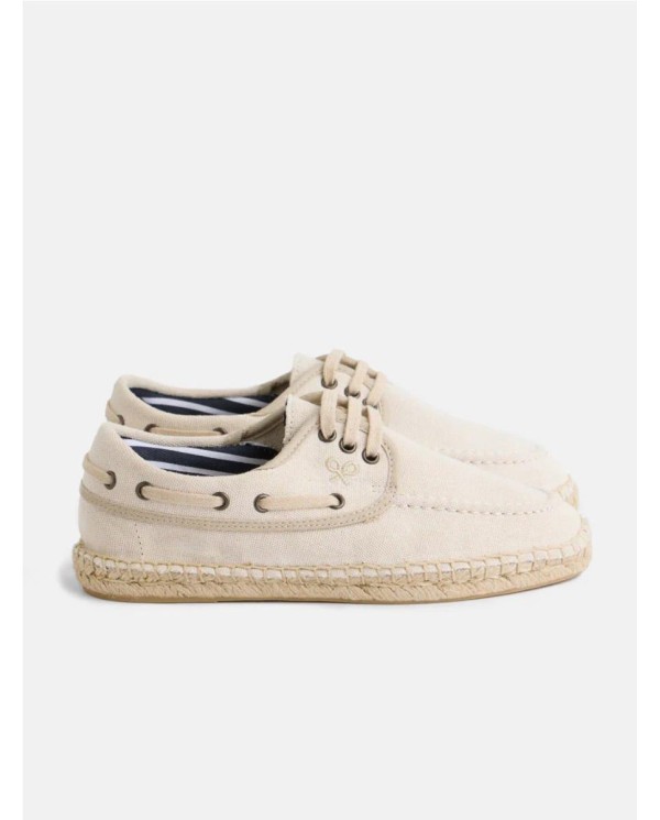 Alpargata cubierta nautico beige CRUDO