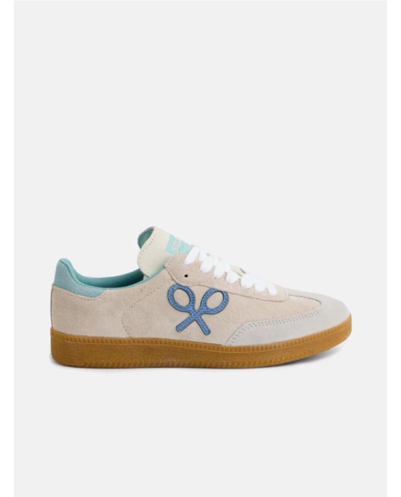 Zapatilla casual raqueta beige claro BEIG