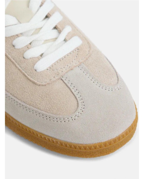 Zapatilla casual raqueta beige claro BEIG