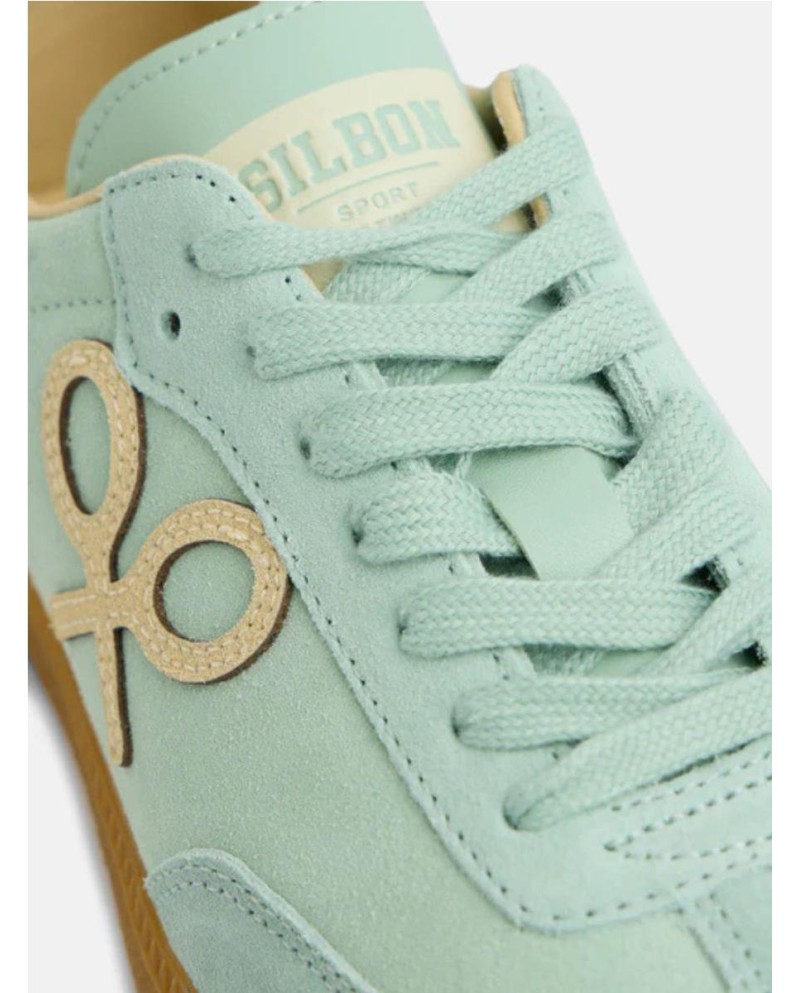 Zapatilla casual raqueta verde claro...