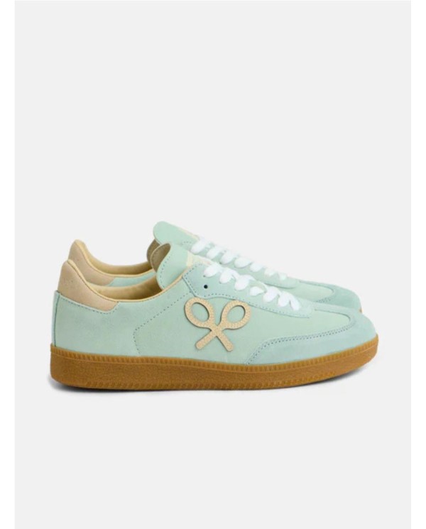 Zapatilla casual raqueta verde claro VERDE