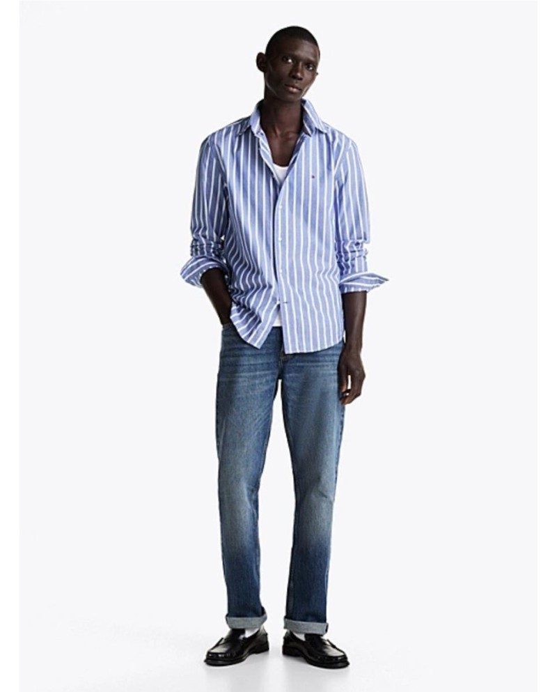 Camisa TH Flex regular de rayas... Camisa TH Flex regular de rayas...