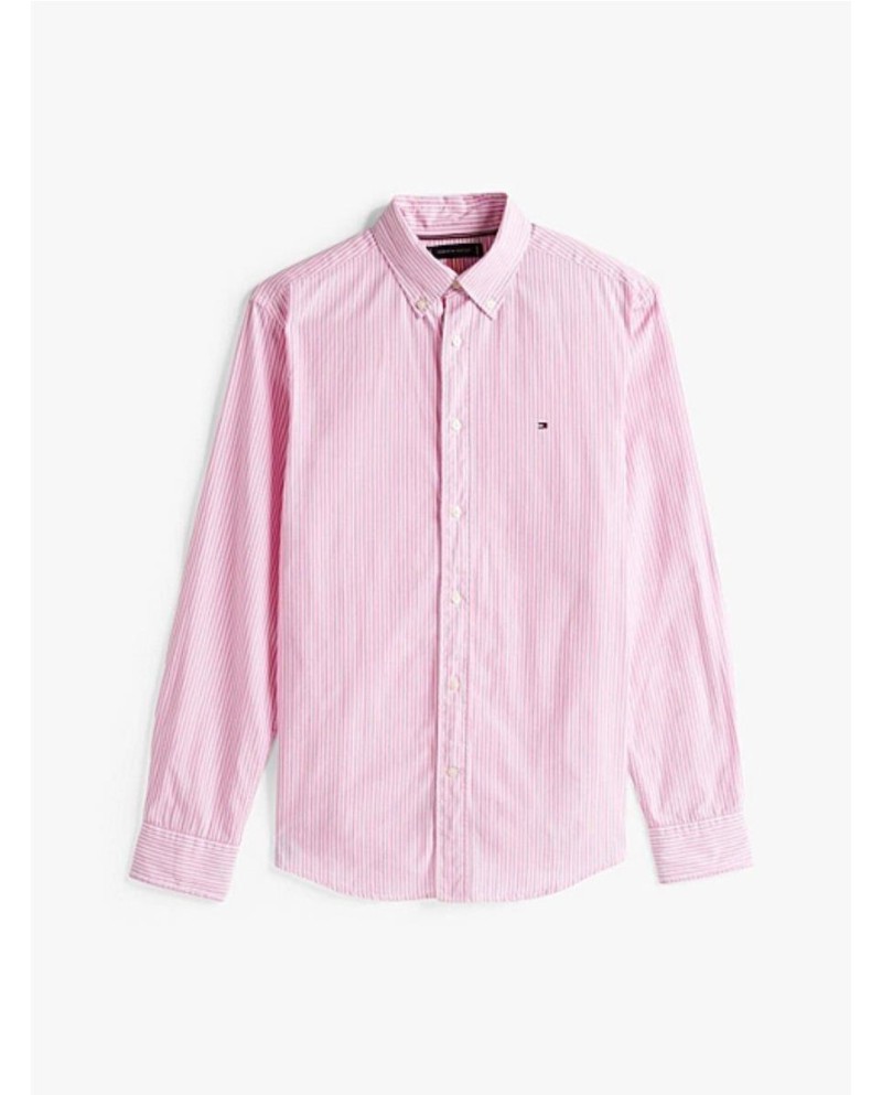 Camisa de rayas con corte regular ROSA Camisa de rayas con corte regular ROSA