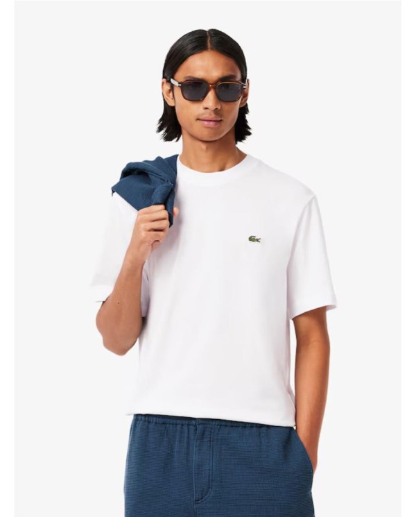 CAMISETA LACOSTE ALGODÓN BLANCO