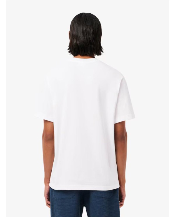 CAMISETA LACOSTE ALGODÓN BLANCO