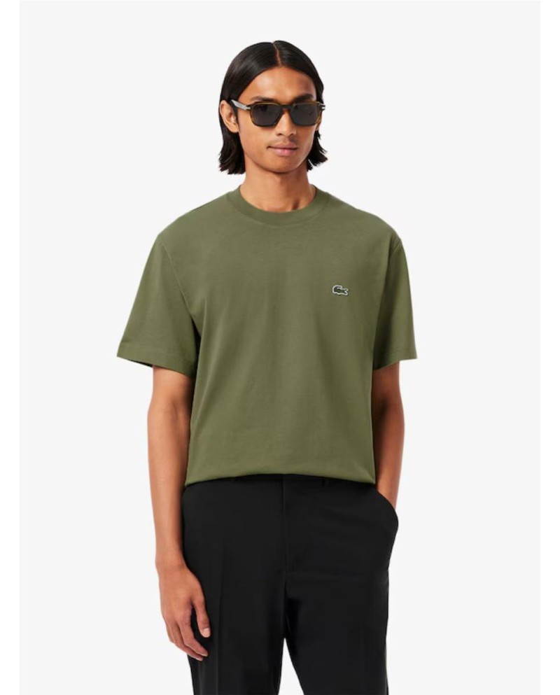 CAMISETA LACOSTE ALGODÓN KAKI