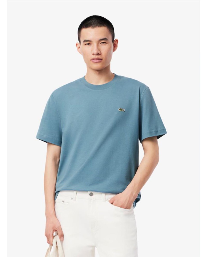 CAMISETA LACOSTE ALGODÓN AZUL