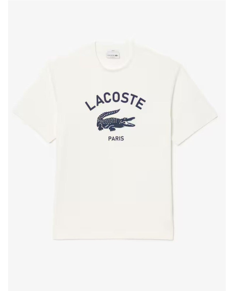 Camiseta de algodón con estampado exclusivo BLANCO