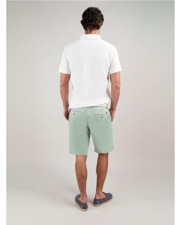 Polo Piqué Garment Dyed Aguamarina BLANCO