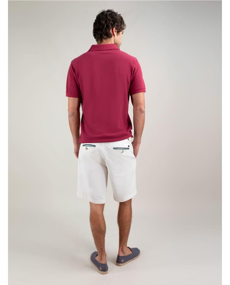 Polo Piqué Garment Dyed Granate GRANATE