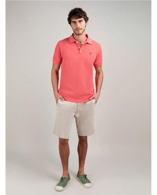 Polo Piqué Garment Dyed Coral CORAL