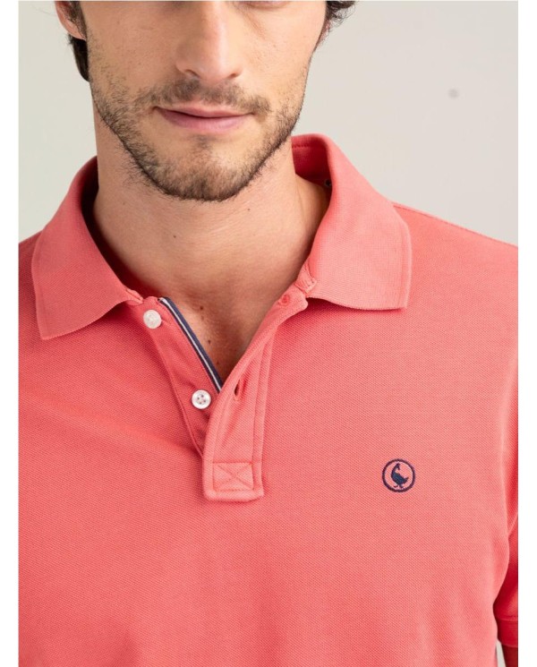 Polo Piqué Garment Dyed Coral CORAL