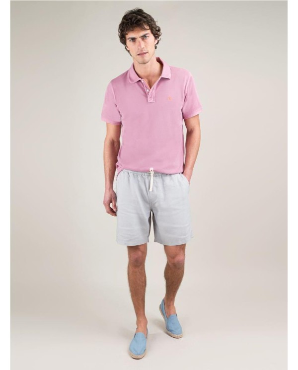 Polo Piqué Garment Dyed Lila LILA