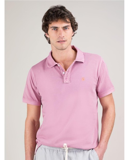 Polo Piqué Garment Dyed Lila LILA 2