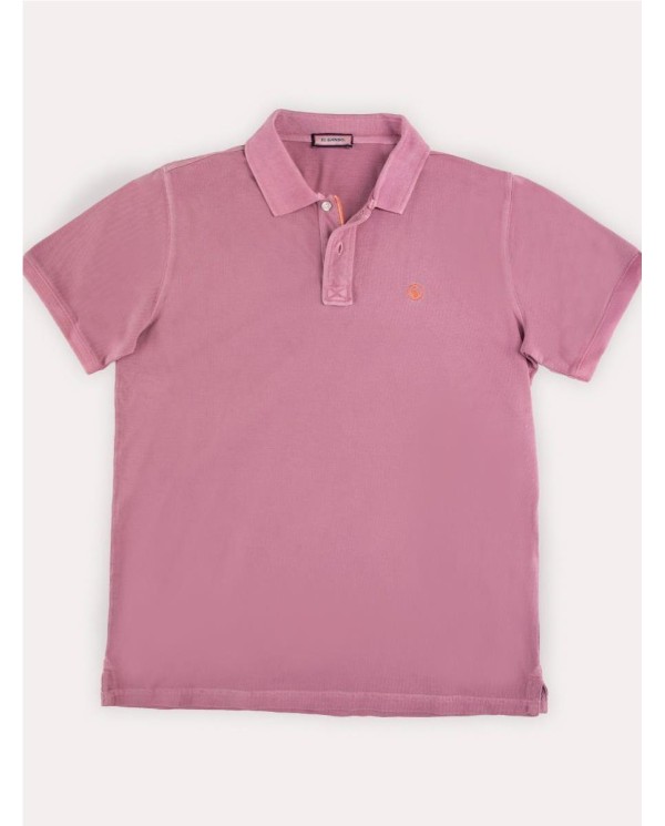 Polo Piqué Garment Dyed Lila LILA
