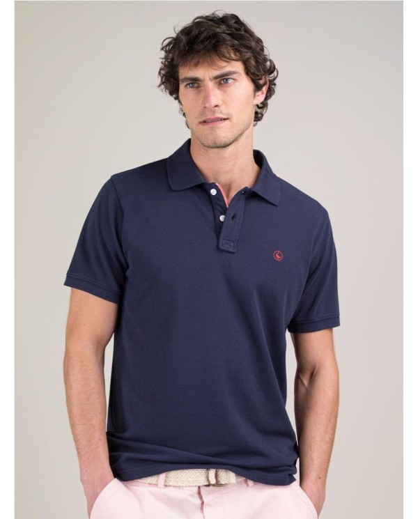 Polo Piqué Garment Dyed Marino MARINO