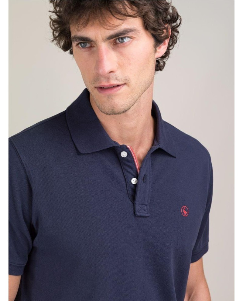 Polo Piqué Garment Dyed Marino MARINO