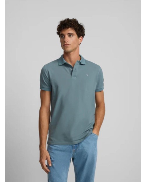 Polo SILBON clasico liso petroleo PETROLEO