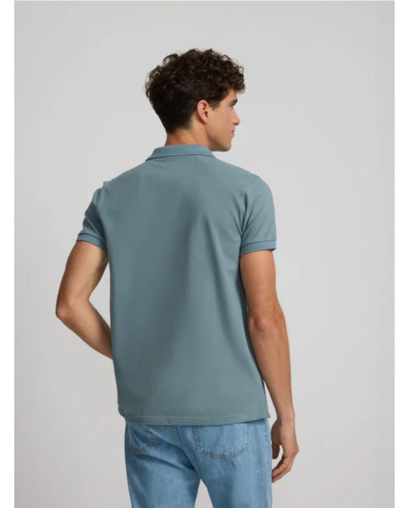 Polo SILBON clasico liso petroleo...