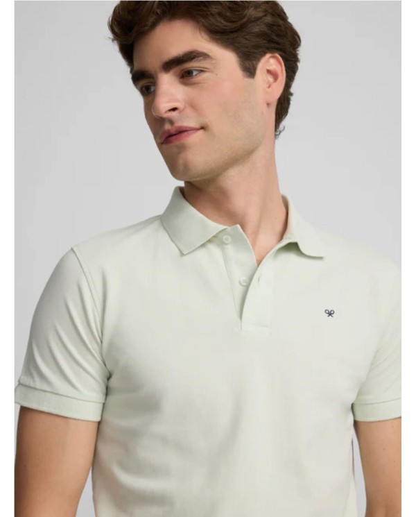Polo SILBON clasico liso verde claro VERDE CLARO