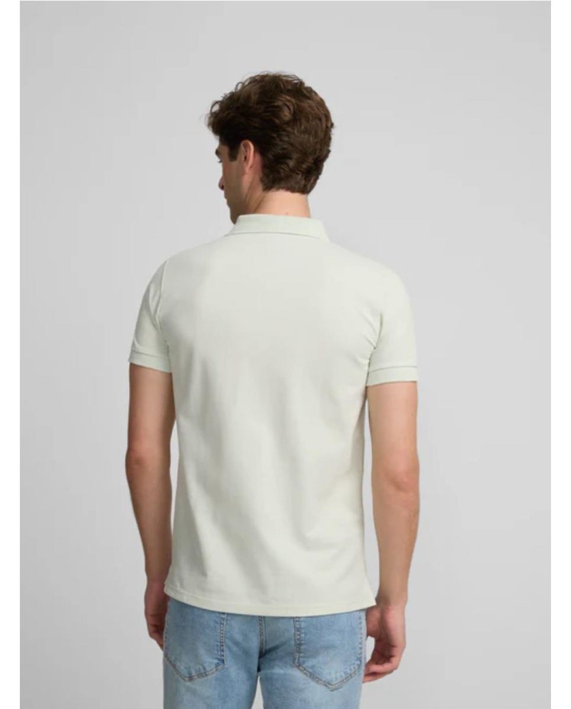 Polo SILBON clasico liso verde claro...
