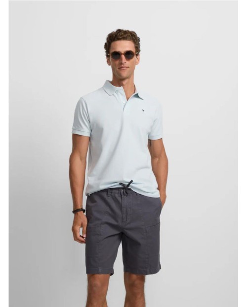 Polo SILBON clasico liso azul claro CELESTE