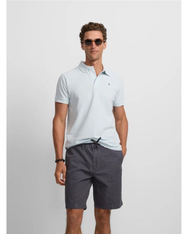 Polo SILBON clasico liso azul claro CELESTE