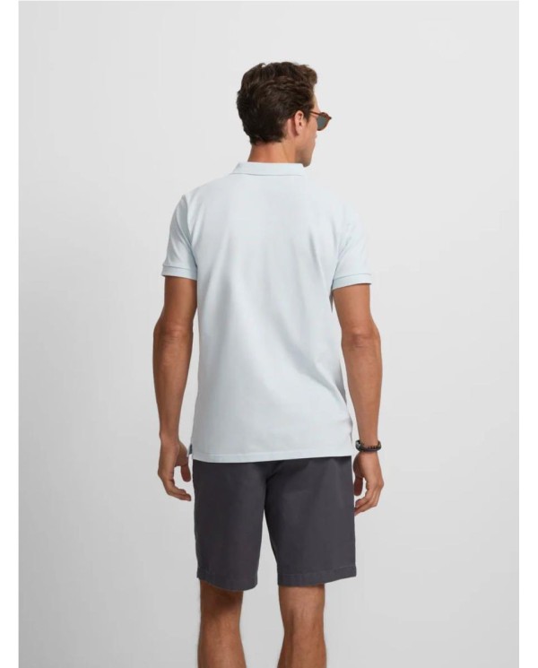 Polo SILBON clasico liso azul claro CELESTE