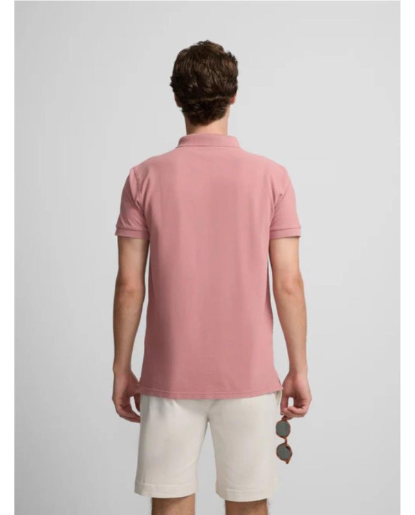 Polo SILBON clasico liso coral CORAL