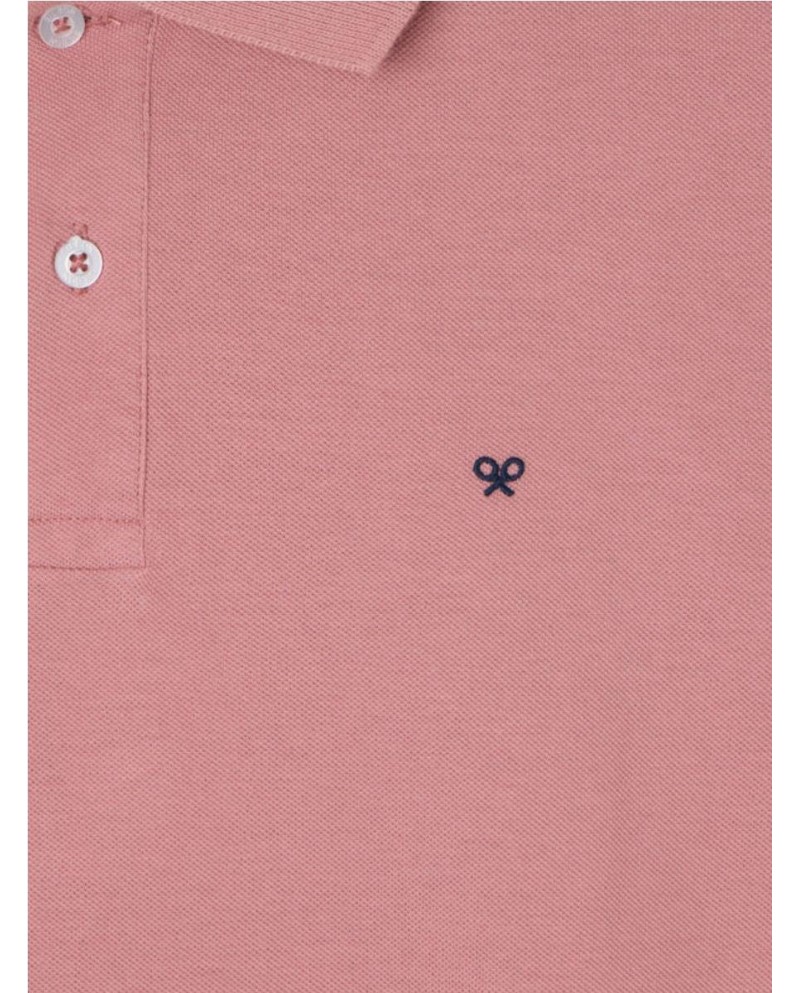 Polo SILBON clasico liso coral CORAL