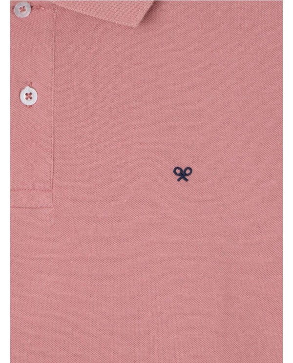 Polo SILBON clasico liso coral CORAL