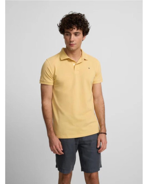 Polo SILBON clasico liso amarillo AMARILLO