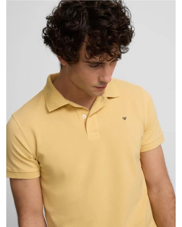 Polo SILBON clasico liso amarillo AMARILLO