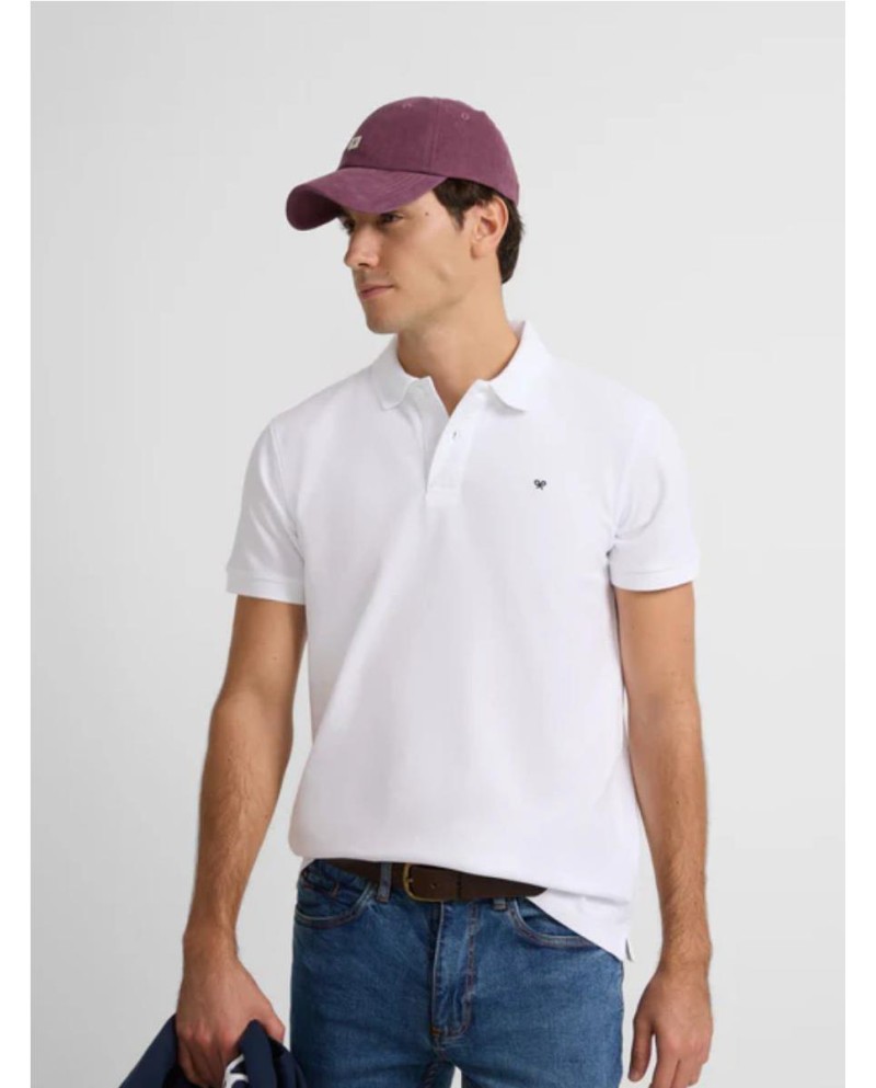 Polo clasico liso blanco BLANCO