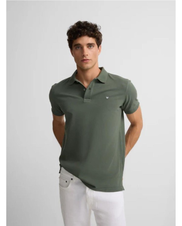 Polo clasico liso khaki KAKI