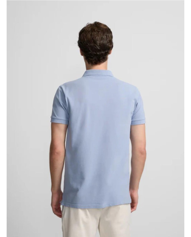 Polo  SILBON clasico liso azul indigo...