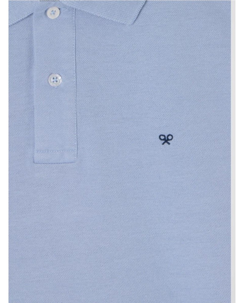 Polo  SILBON clasico liso azul indigo...