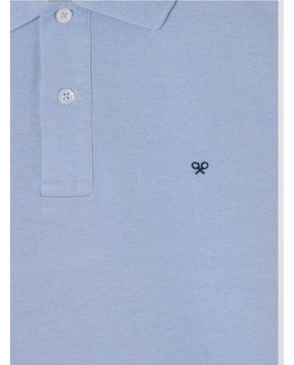 Polo  SILBON clasico liso azul indigo INDIGO