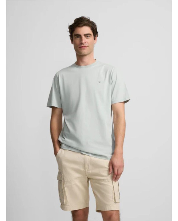 Camiseta  SILBON paradise beach azul VERDE