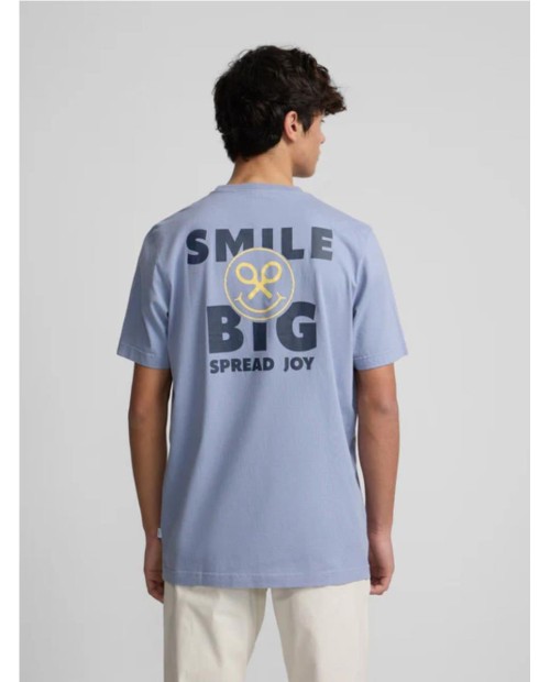 Camiseta SILBON smile big azul medio AZUL 2