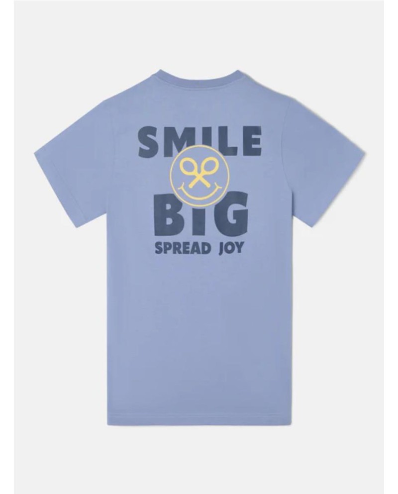 Camiseta SILBON smile big azul medio...