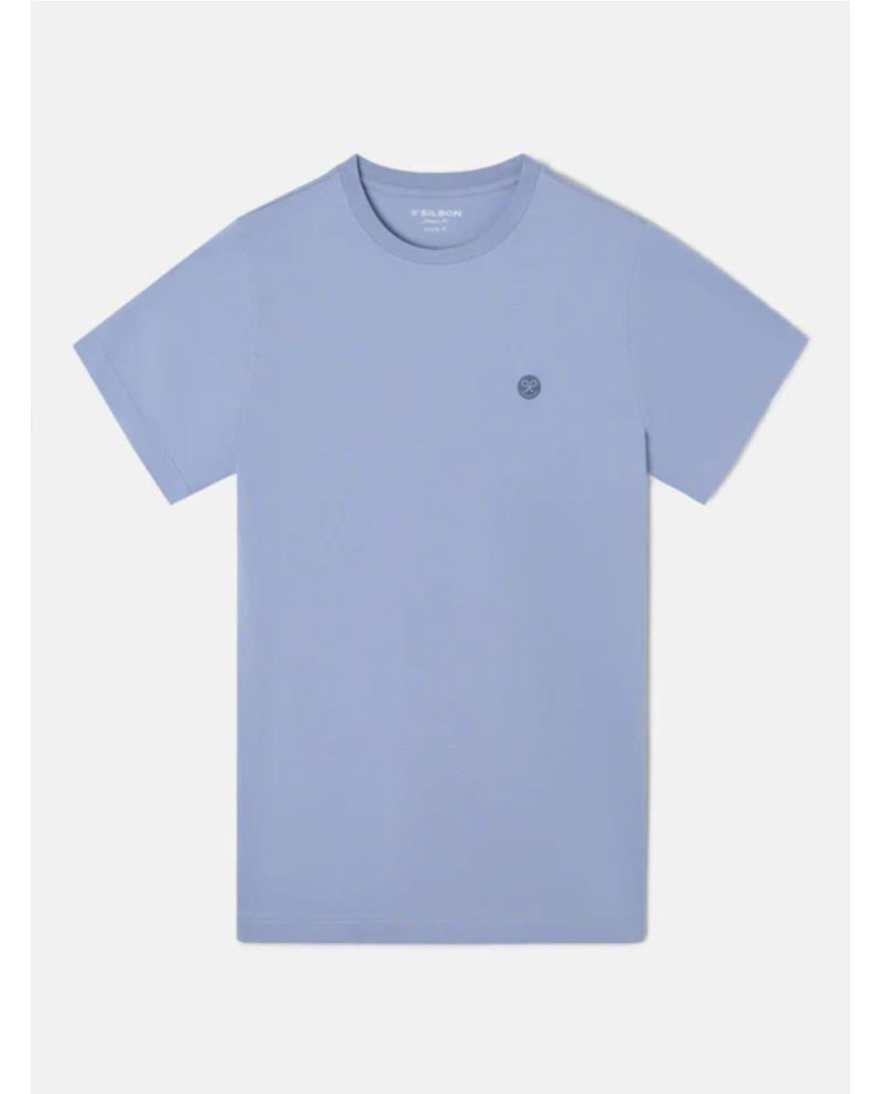 Camiseta SILBON smile big azul medio...