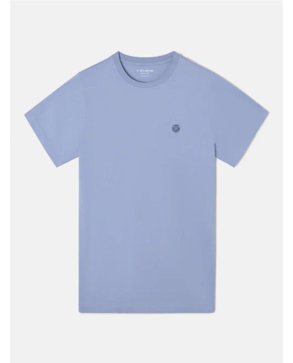 Camiseta SILBON smile big azul medio AZUL