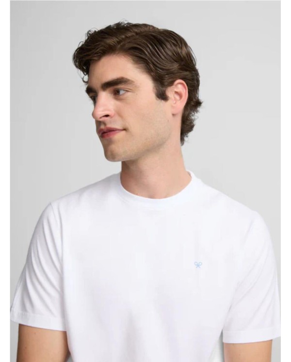 Camiseta SILBON  iconos beach vibes amarilla BLANCO