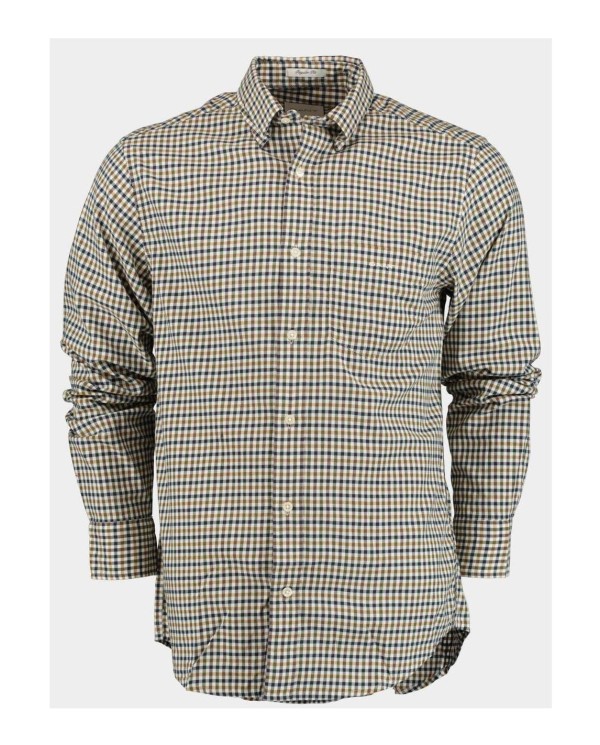 CAMISA CUADROS GANT AMARILLO